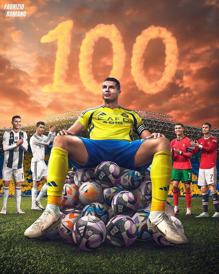 创造伟大！C罗在4支不同俱乐部打入百球，足坛历史首人