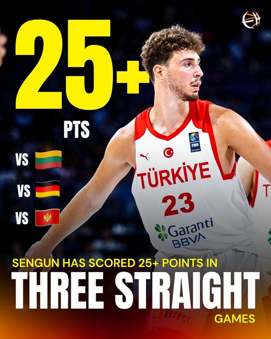 国家队大腿！申京已经连续3场比赛砍下25+