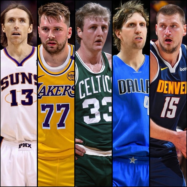 纳什+东契奇+伯德+诺维茨基+约基奇！这套五白阵容什么实力？