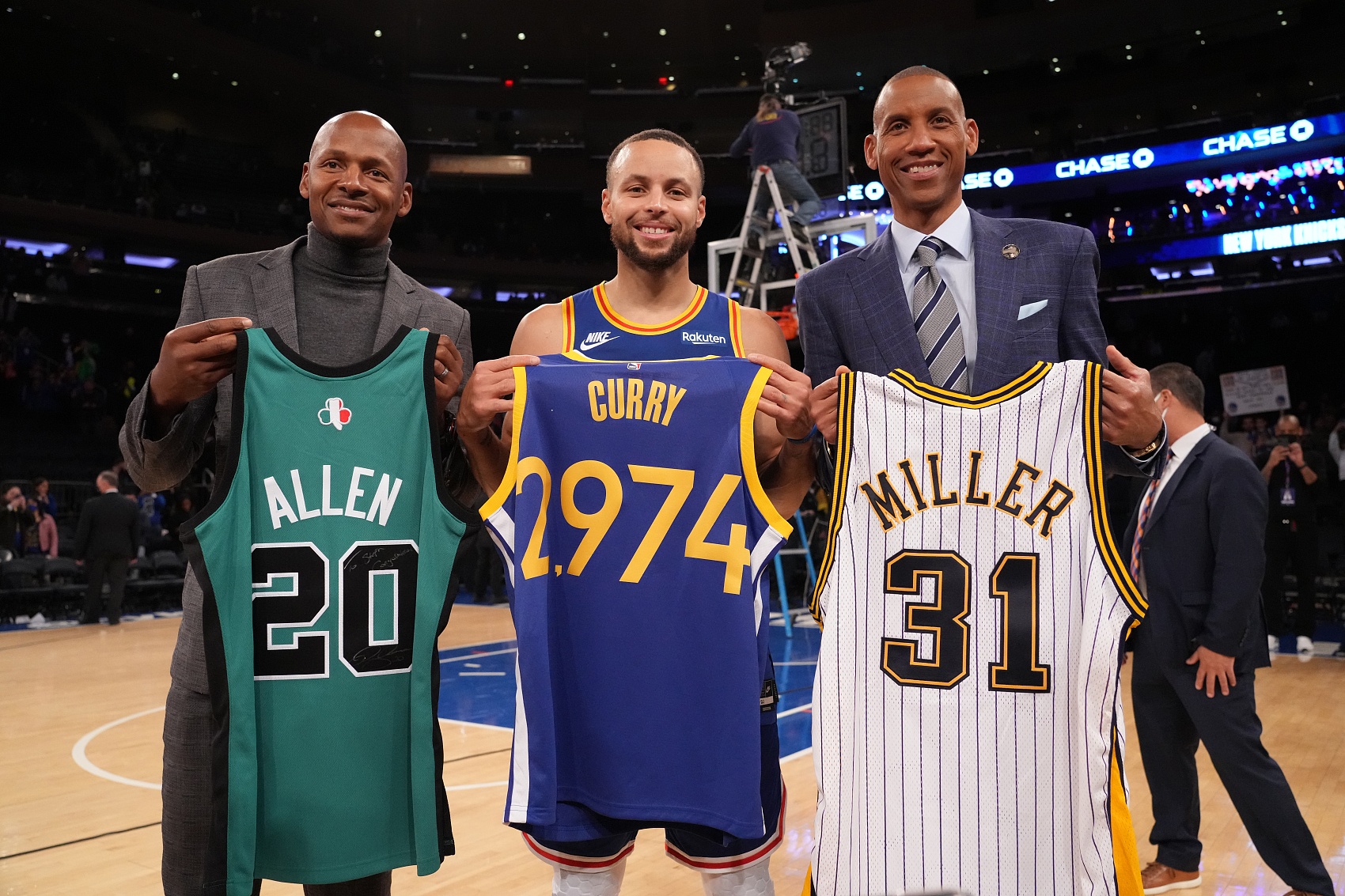 克莱谈历史前5射手：库里、米勒、雷-阿伦、伯德、自己