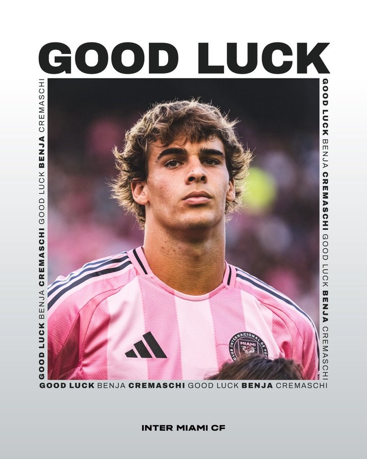 官方：迈阿密国际中场克雷马斯基租借至帕尔马 后者可选择买断