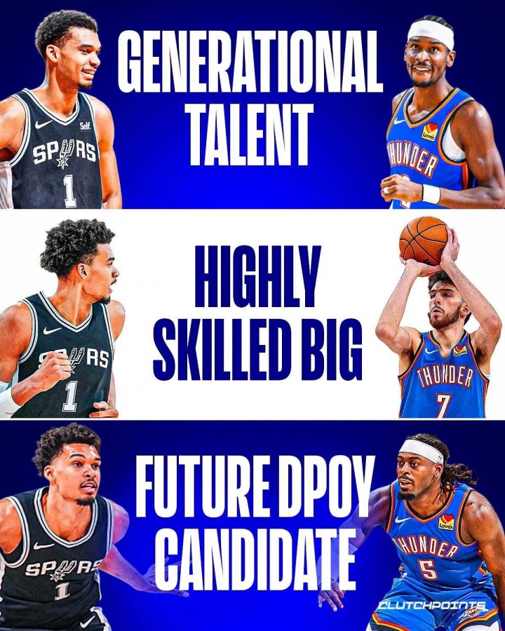 现象级的天赋+技术流大个+DPOY候选人：文班一人顶雷霆三人