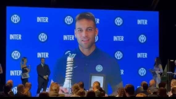 劳塔罗获意甲绅士奖：很高兴连续两年获奖，感谢为我投票的球迷们