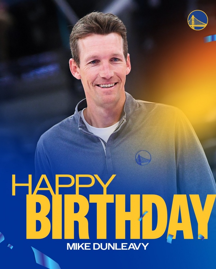 真挚的祝福！勇士官方祝球队总经理邓利维45岁生日快乐！🎂