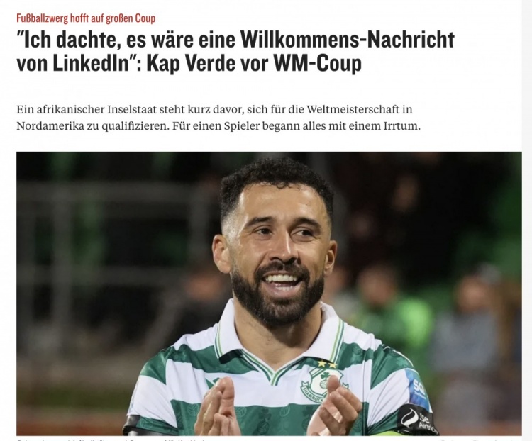 佛得角国脚：曾因不懂葡语忽略征召邮件，如今希望世界杯梦想成真