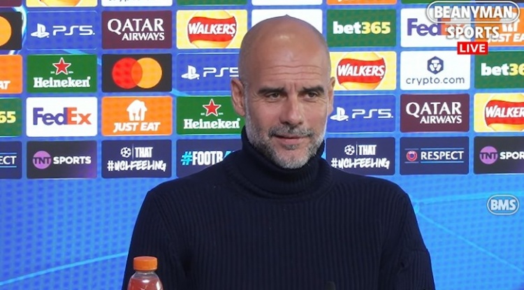 瓜帅：显然我们不是欧冠夺冠热门 明天赛后会和德布劳内聚聚