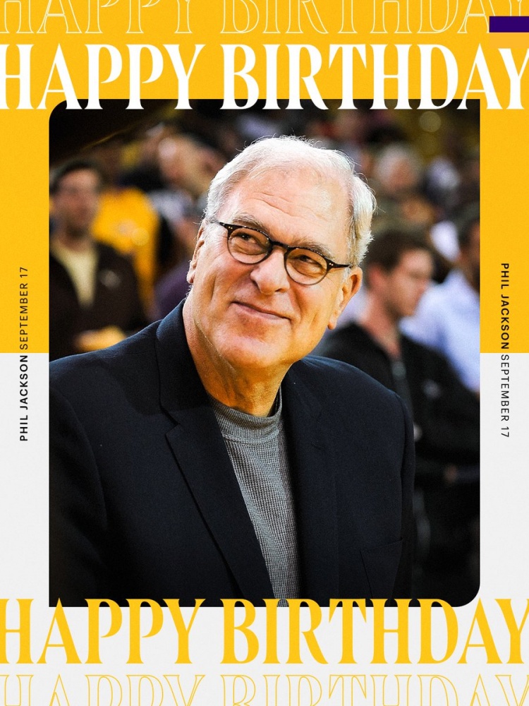 传奇教头！湖人官方晒照祝禅师生日快乐：领袖、传奇、冠军！