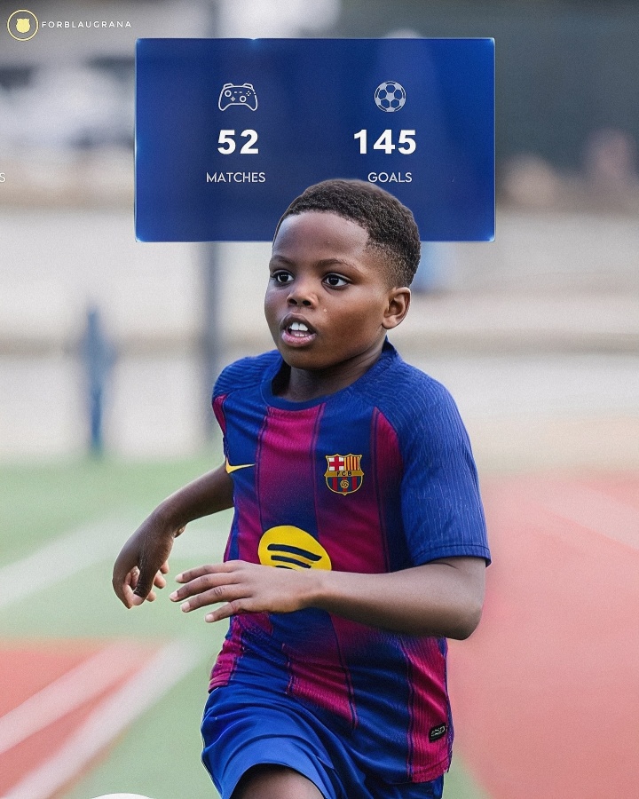 拉玛西亚再出天才🤯巴萨11岁小将52场145球，已签约莱万经纪人