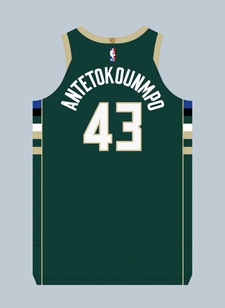 一年290万合同！球衣记者：字母哥哥在雄鹿继续穿43号球衣