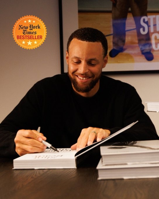 新书成畅销书！库里社媒感谢粉丝：没有各位的支持这一切无从谈起