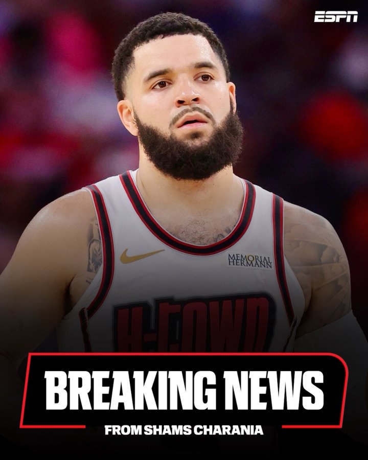 Shams：火箭后卫范弗里特前十字韧带撕裂，可能赛季报销