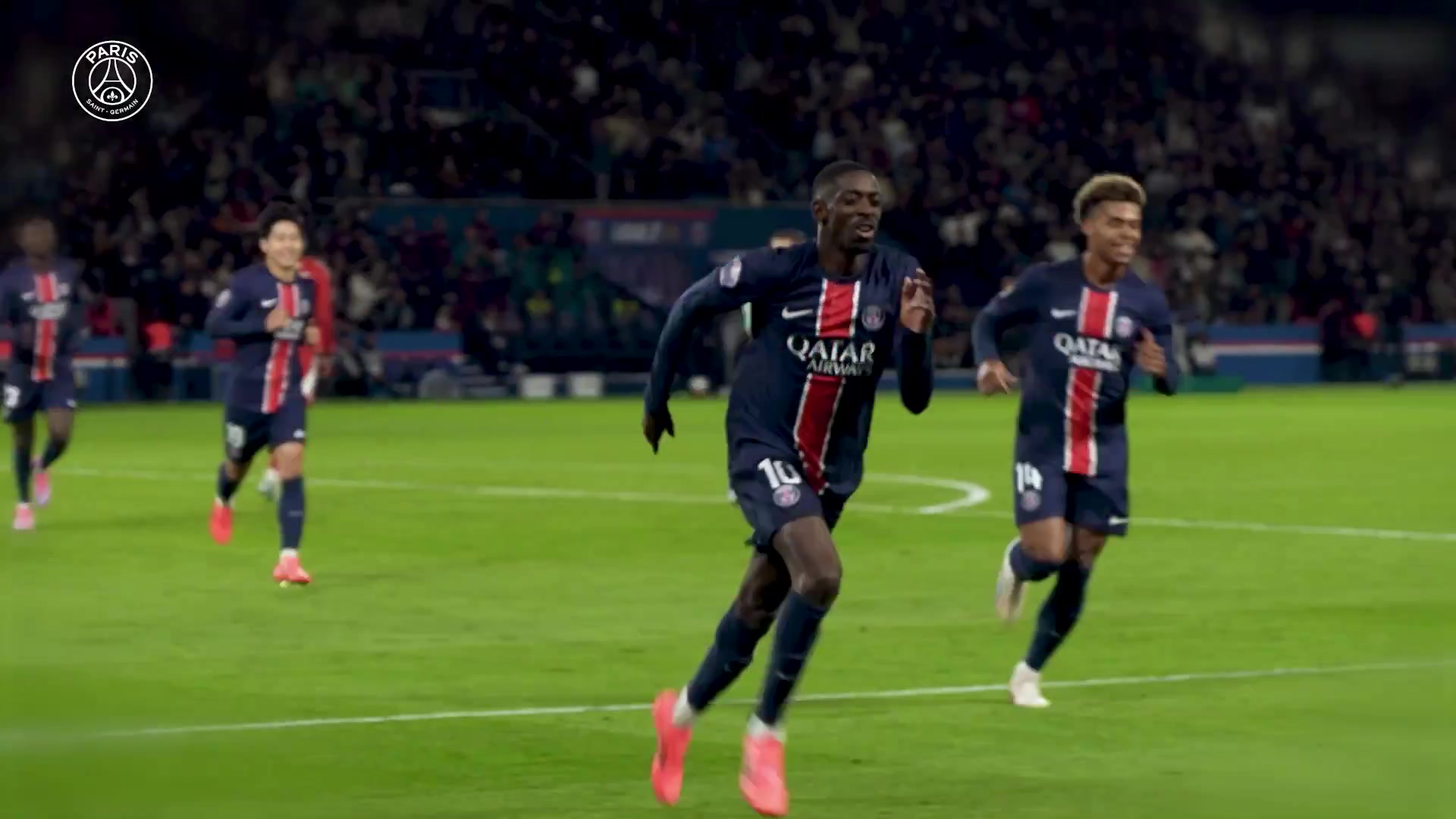 金球先生！巴黎圣日耳曼发布登贝莱精彩集锦：登贝莱点亮巴黎！