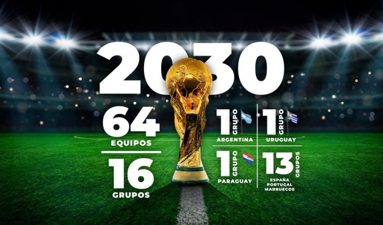 记者：欧足联和中北美足联反对2030年世界杯扩军至64队