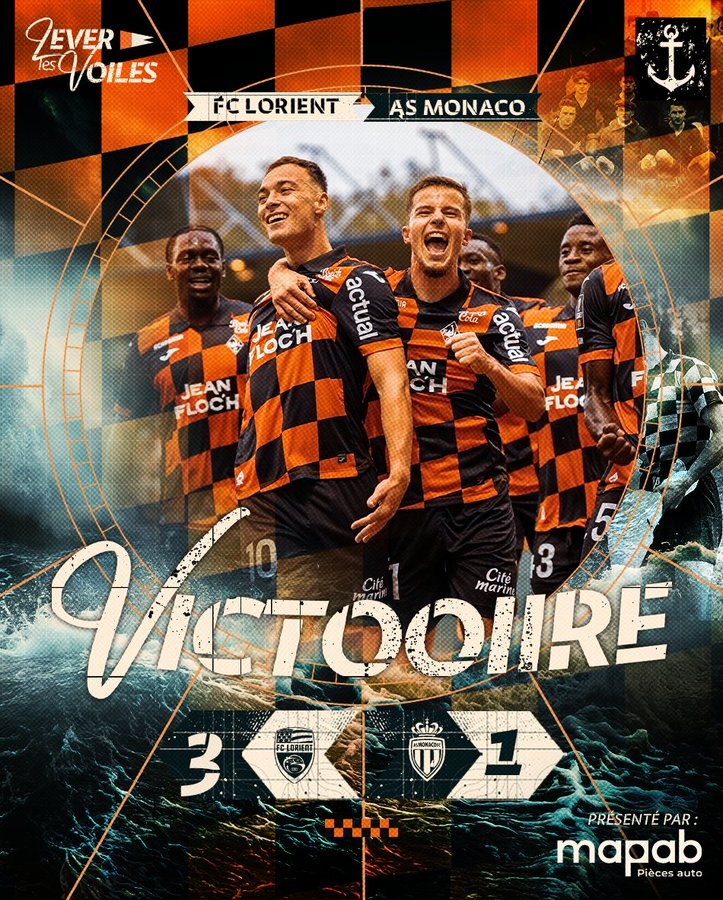 洛里昂上赛季至今联赛主场17胜，与巴黎并列法甲、法乙同期最多