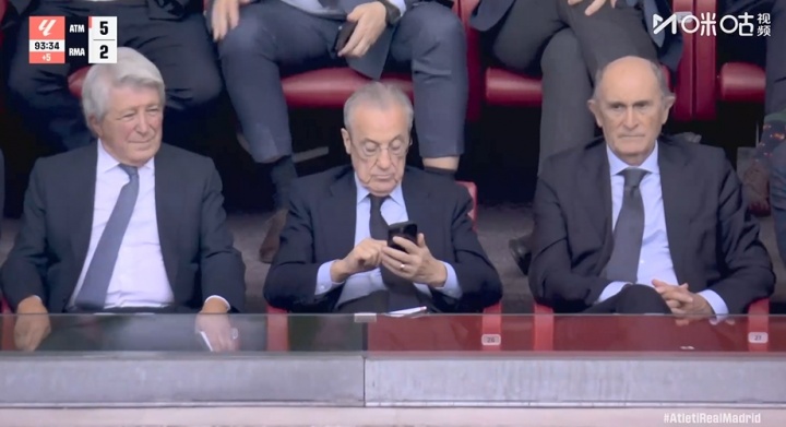 世体：弗洛伦蒂诺并未随皇马前往阿拉木图客场，他去支持篮球队了