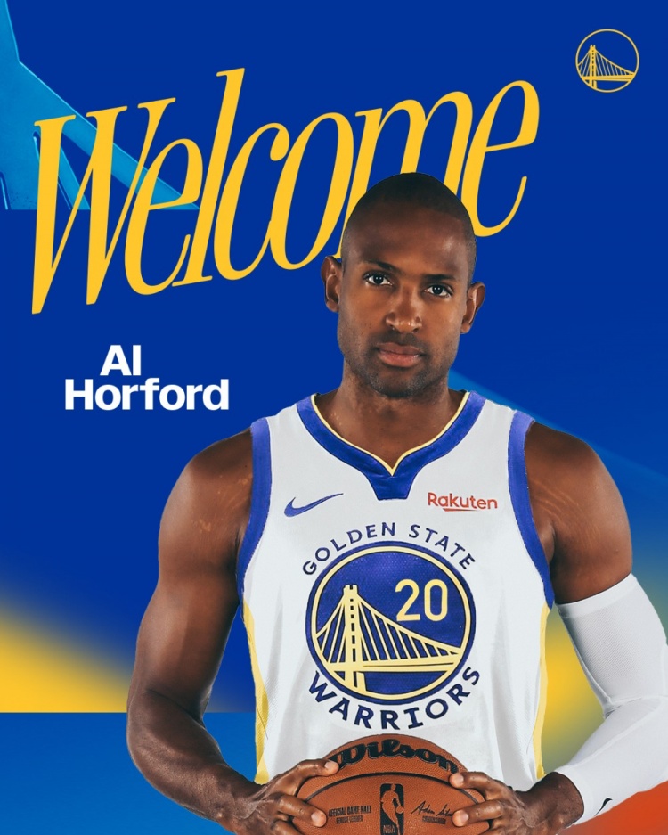 勇士官方：与39岁老将霍福德签约 后者新赛季将身披20号球衣