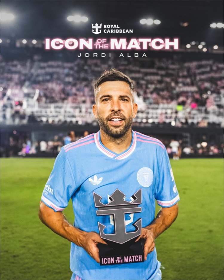 梅开二度！阿尔巴当选迈阿密国际VS新英格兰革命全场最佳球员