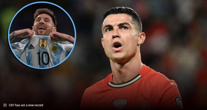 足坛失点排名：C罗34次领跑梅西32次，前者主罚211次后者145次